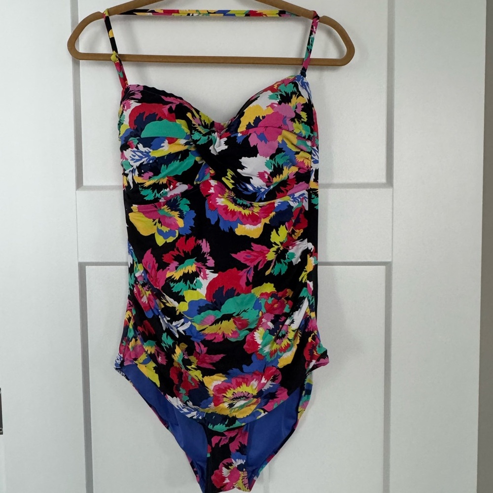 Anne Cole Floral One Piece Swimsuit